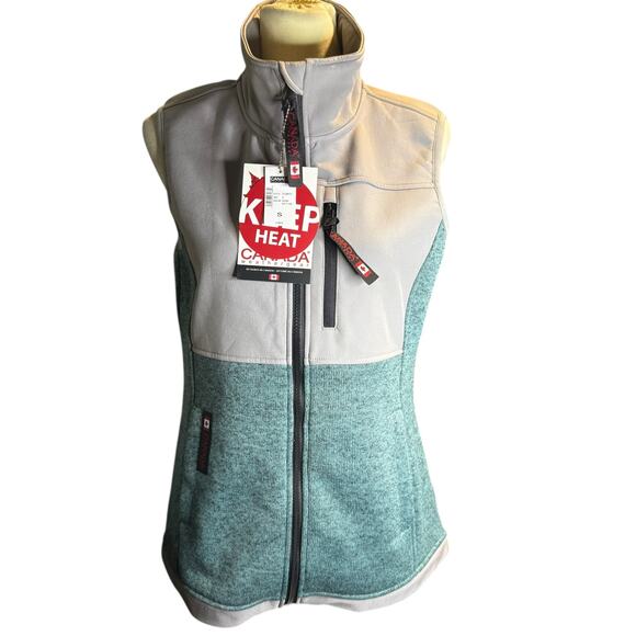 Canada Weather Gear Fleece Performance Vest, Mystic Lake, Women's Small, NWT - Picture 7 of 8